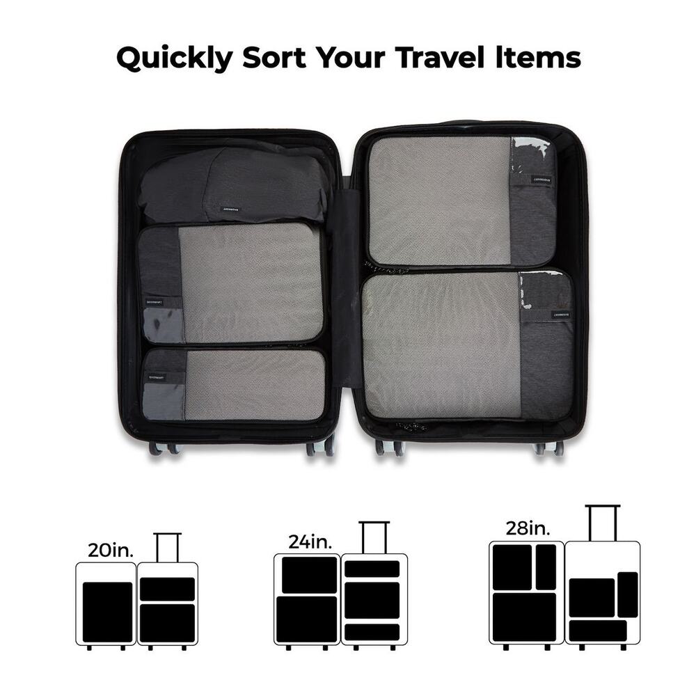 BAGSMART 6-In-1 Compression Packing Cubes - Picture 2 of 4